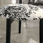 Стул обеденный деревянный с цветочной обивкой Foshan Chair варинант исполнения - 2 | Loft Concept в Липецке