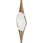 Подвесной светильник с хрустальным плафоном и бронзовым основанием Renee Glass Drops  варинант исполнения - 3 | Loft Concept в Липецке