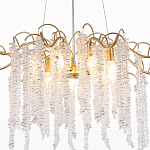 Люстра c подвесками из прозрачного хрусталя Диаметр 85 см FAIRYTREE Light варинант исполнения - 4 | Loft Concept в Липецке