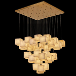 Люстра подвесная с квадратными плафонами из натурального камня Glowing Spheres варинант исполнения - 5 | Loft Concept в Липецке
