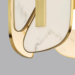 Люстра с мраморными вставками Marble Plates варинант исполнения - 4 | Loft Concept в Липецке