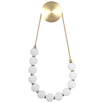 Настенный светильник с плафонами в виде шаров из акрила Pearls Suspension Brass Wall Lamp варинант исполнения - 1 | Loft Concept в Липецке
