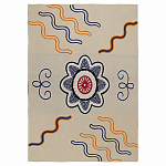 Плед хлопковый по мотивам эвенских орнаментов Ural and Siberian Patterns варинант исполнения - 1 | Loft Concept в Липецке