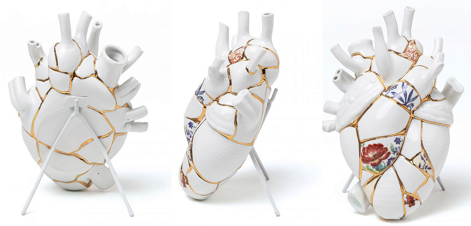Ваза Seletti Love in Bloom Kintsugi Ваза Seletti Love in Bloom Kintsugi - Loft-Concept в Липецке