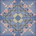 Плитка дизайнерская с узором Мангалоры варинант исполнения - 1 | Loft Concept в Липецке