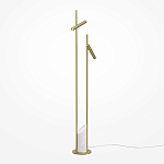 Напольный торшер светодионый золотой Lumen Duo варинант исполнения - 1 | Loft Concept в Липецке