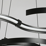 Люстра подвесная светодиодная в виде волнообразной ленты Ribbon Vortex варинант исполнения - 5 | Loft Concept в Липецке