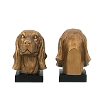 Держатель для книг с бронзовыми фигурками головы собаки Dog Elegance  варинант исполнения - 3 | Loft Concept в Липецке