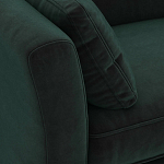 Диван с обивкой из велюра зеленый Gibbs Dark Green Sofa варинант исполнения - 4 | Loft Concept в Липецке