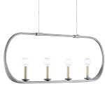 Люстра линейная в овальной раме Traditional Clean Lines варинант исполнения - 2 | Loft Concept в Липецке