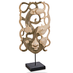 Маска ручной работы деревянная резная Roots Мask варинант исполнения - 1 | Loft Concept в Липецке