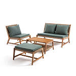 Садовый 2-х местный диван с каркасом из акации Green варинант исполнения - 4 | Loft Concept в Липецке