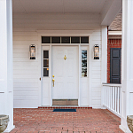 Настенный фонарь цилиндрической формы с рифленым стеклом в золотом каркасе на черном прямоугольном основании Eurofase варинант исполнения - 8 | Loft Concept в Липецке