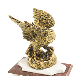 Часы настольные из натурального камня с декором в виде орла Eagle Stone Clock варинант исполнения - 3 | Loft Concept в Липецке