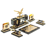 Настольный письменный набор из яшмы и долерита в подарочной упаковке Manager Organizer варинант исполнения - 4 | Loft Concept в Липецке