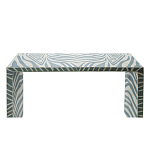 Консоль Дизайнерская Kenya Console ZEBRA Bone Inlay blue варинант исполнения - 2 | Loft Concept в Липецке
