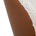 Стул мягкий с обивкой из рогожки и экокожи Contrasting Performance варинант исполнения - 3 | Loft Concept в Липецке