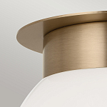 Потолочный светильник с белым матовым шарообразным плафоном Kichler варинант исполнения - 2 | Loft Concept в Липецке