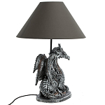 Настольная лампа с абажуром Дракон Silver Dragon варинант исполнения - 5 | Loft Concept в Липецке