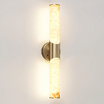 Бра с вытянутым цилиндрическим плафоном из белого алебастра на круглом основании Латунь Cryptocrystalline Stone варинант исполнения - 1 | Loft Concept в Липецке