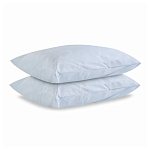 Постельное белье голубого цвета из перкаля с принтом 200х220 см Aurora Allure варинант исполнения - 2 | Loft Concept в Липецке