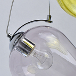 Люстра каскадная с 5-ю разноцветными стеклянными плафонами Kaleido варинант исполнения - 9 | Loft Concept в Липецке