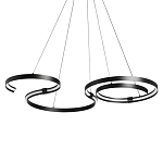 Люстра подвесная светодиодная в виде волнообразной ленты Ribbon Vortex варинант исполнения - 1 | Loft Concept в Липецке