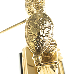 Часы настольные бронзовые из натурального камня Яшма Stone Clock варинант исполнения - 5 | Loft Concept в Липецке