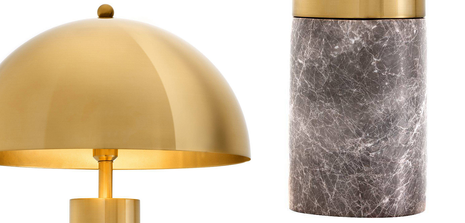 Настольная лампа Eichholtz Table Lamp Flair brass Настольная лампа Eichholtz Table Lamp Flair brass - Loft-Concept в Липецке