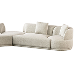 Угловой диван Calypso с поворотным механизмом и пуфом   варинант исполнения - 3 | Loft Concept в Липецке