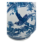 Ваза с мотивами цветущего сада с попугаями Blue Vase Inspired by Nature варинант исполнения - 3 | Loft Concept в Липецке