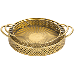 Поднос железный Gold Mesh варинант исполнения - 1 | Loft Concept в Липецке