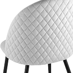 Мягкий стул в сером велюре Miruna Chair варинант исполнения - 6 | Loft Concept в Липецке