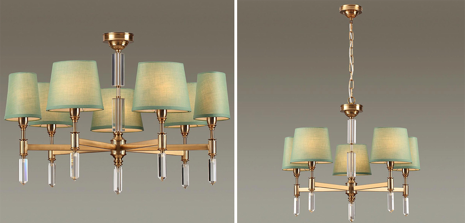 Люстра Ramona Green Chandelier Люстра Ramona Green Chandelier - Loft-Concept в Липецке