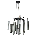 Люстра со стеклянными цилиндрическими плафонами Luminous Cylinders Smoky варинант исполнения - 2 | Loft Concept в Липецке