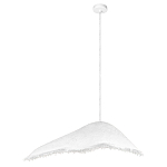 Подвесной светильник с асимметричным волнообразным абажуром и фактурной бахромой по краю Tactile Line варинант исполнения - 8 | Loft Concept в Липецке