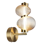 Бра с 2-мя рифлеными стеклянными шарами Marcelh Light варинант исполнения - 6 | Loft Concept в Липецке