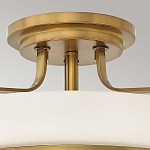 Потолочный светильник с круглым матовым белым плафоном Hinkley варинант исполнения - 2 | Loft Concept в Липецке