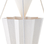 Люстра светодиодная белая геометрической формы с рифленым плафоном White Geometric Lamps варинант исполнения - 2 | Loft Concept в Липецке