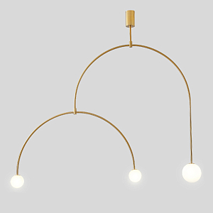 Люстра Fontana Amorosa Three Gold