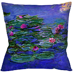Подушка декоративная с цветочным принтом Impressionism in Art варинант исполнения - 1 | Loft Concept в Липецке