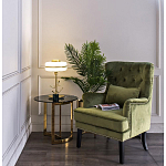 Столик журнальный золотой с темным стеклом Tastiness варинант исполнения - 3 | Loft Concept в Липецке