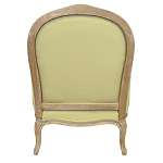 Кресло Ava Classical Armchair green striped flax варинант исполнения - 2 | Loft Concept в Липецке
