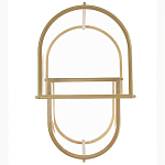 Комплект из 2-х приставных столиков на металлическом основании цвета латунь Ambassador варинант исполнения - 3 | Loft Concept в Липецке