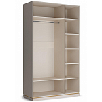 Шкаф 3-х дверный с зеркальными дверями Satin Furniture варинант исполнения - 2 | Loft Concept в Липецке