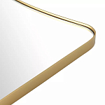 Зеркало золотистое с закруглёнными углами Thin Frame варинант исполнения - 3 | Loft Concept в Липецке