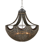 Люстра в форме колокола с декором из тонких железных нитей Jagged Pattern варинант исполнения - 3 | Loft Concept в Липецке