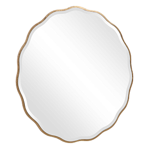 Золотое настенное зеркало Yvon Mirror