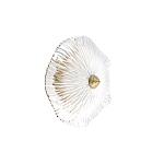 Бра в форме прозрачного стеклянного цветка с рельефной текстурой Textured Glass варинант исполнения - 7 | Loft Concept в Липецке