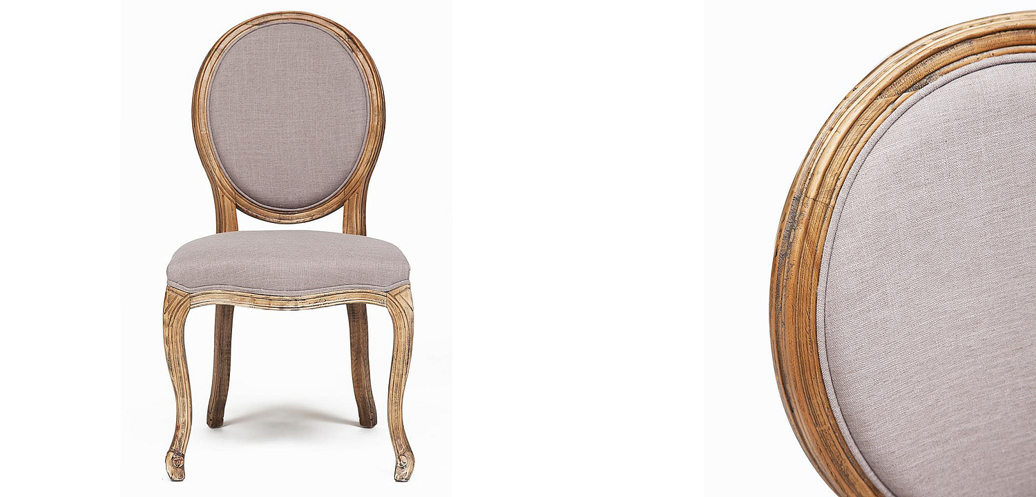 Стул French vintage chair Provence gray Стул French vintage chair Provence gray - Loft-Concept в Липецке